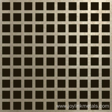 Square hole perforated metal